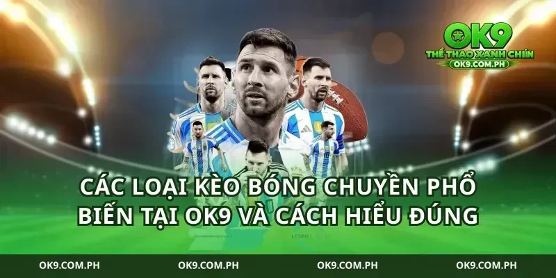Các loại kèo bóng chuyền phổ biến tại ok9 và cách hiểu đúng