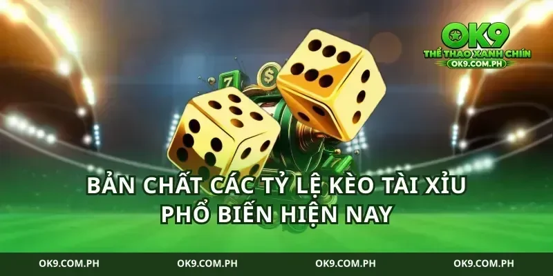 Bản chất các tỷ lệ kèo tài xỉu phổ biến hiện nay